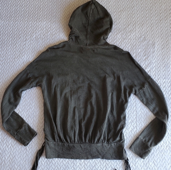 SOLD Vintage Lucky Brand Linen Blend Embroidered Hoodie - Picture 10 of 13